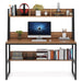 Tribesigns Computer Desk, Home Office Desk with Hutch and Storage Shelf Tribesigns