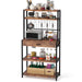 Kitchen Baker's Rack, 5-Tier Kitchen Storage Shelf with Hutch Tribesigns