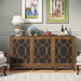 Farmhouse Sideboard Buffet, 59" Storage Cabinet Credenza with Doors Tribesigns