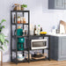 Freestanding Kitchen Baker's Rack, 5-Tier Microwave Oven Stand Shelf Tribesigns