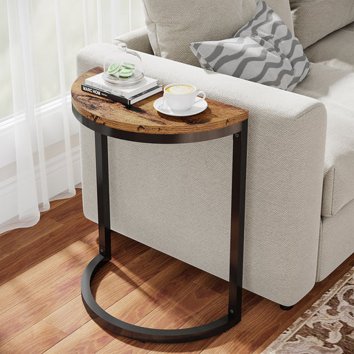 Tribesigns Side Table for Living Room, Round End Table Small
