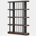 Industrial Bookshelf, 5-Tier Bookcase Open Display Shelf with Thickened Boards Tribesigns