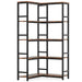 Industrial Corner Bookshelf, 5-Tier/7-Tier Bookcase Etagere Display Rack Tribesigns