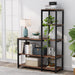 Ladder Bookshelf, 5-Tier Etagere Bookcase Display Rack for Home Office Tribesigns