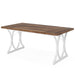 Modern Dining Table, Rectangle Kitchen Table Dinner Table for 6 People Tribesigns