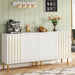 Modern Sideboard Buffet, 63" Storage Cabinet with Doors Tribesigns