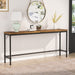 Narrow Console Table, 70.9" Extra Long Sofa Table Industrial Hallway Table Tribesigns
