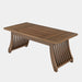 Rectangular Dining Table, 62.2" Wood Kitchen Table for 6-8 People Tribesigns