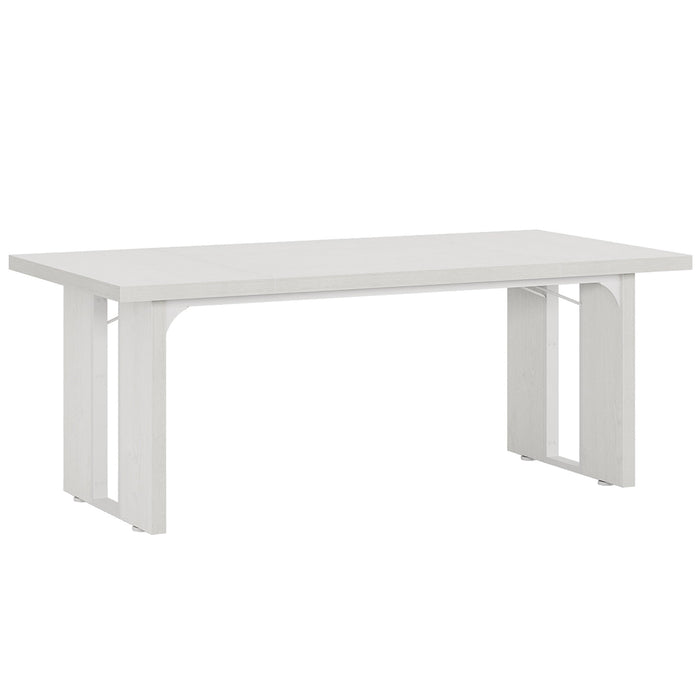 Rectangular Dining Table, 71" Farmhouse Breakfast Table for 6 to 8 People Tribesigns
