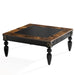 Square Coffee Table, 43" Center Tea Table with Solid Wood Legs Tribesigns