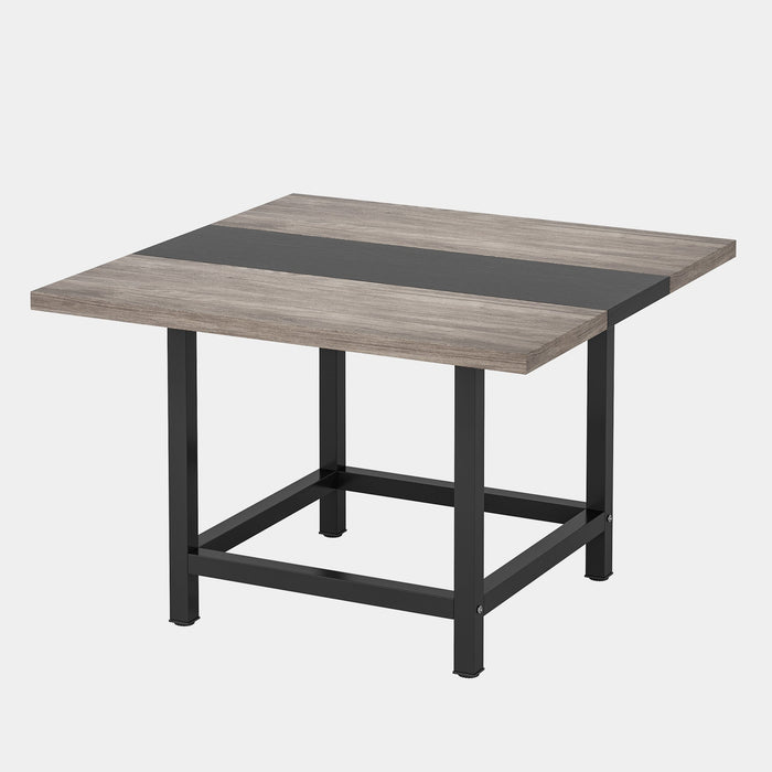Square Dining Table, Farmhouse 39"x 39"x 29" Kitchen Table for 4 Tribesigns