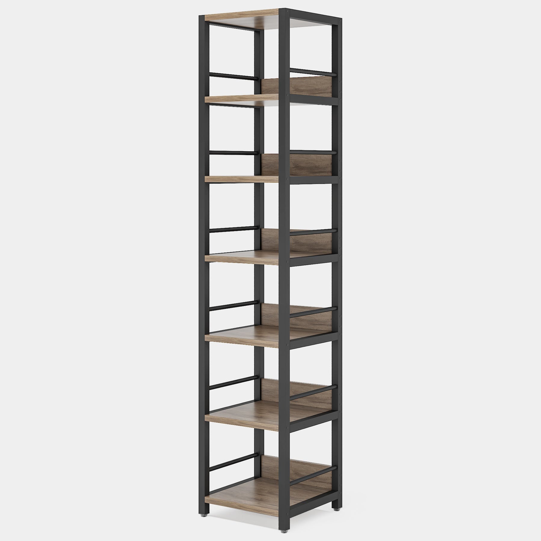 Tribesigns Corner Shelf, 6Tier Narrow Etagere Bookshelf Storage Rack