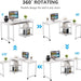Tribesigns Rotating Desk, 360° Rotating Reversible L-Shaped Corner Desk Tribesigns