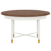 Round Dining Table, 47" Kitchen Table with Solid Metal Frame for 4-6 Person Tribesigns
